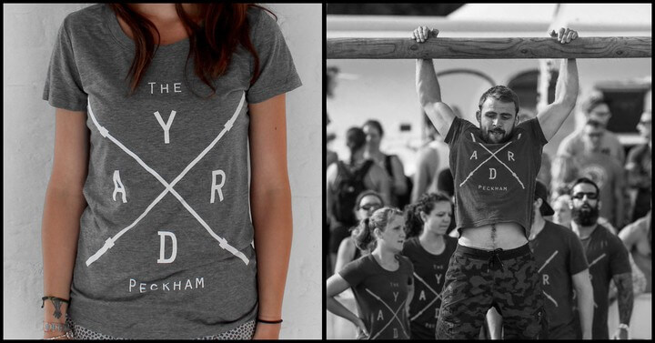 Crossfitters wearing t-shirts printed by 3rd Rail