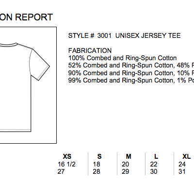 CV001 Bella + Canvas Classic T-Shirt
