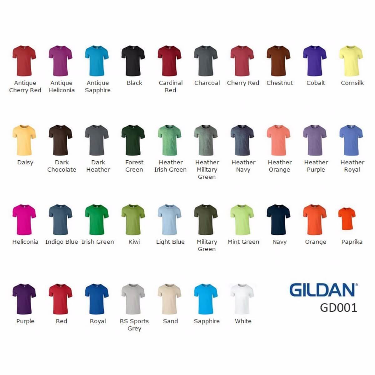 GD001 Gildan Softstyle Unisex T-Shirt - 3rd Rail Clothing