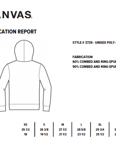 BE106 Bella + Canvas Unisex Full Zip Hoodie