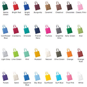 25 x Tote Bags With A 1 Colour Screen Print