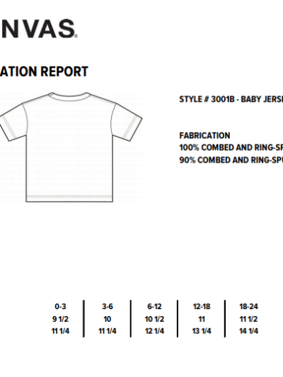 BE211 Bella + Canvas Baby Jersey Short Sleeve Tee