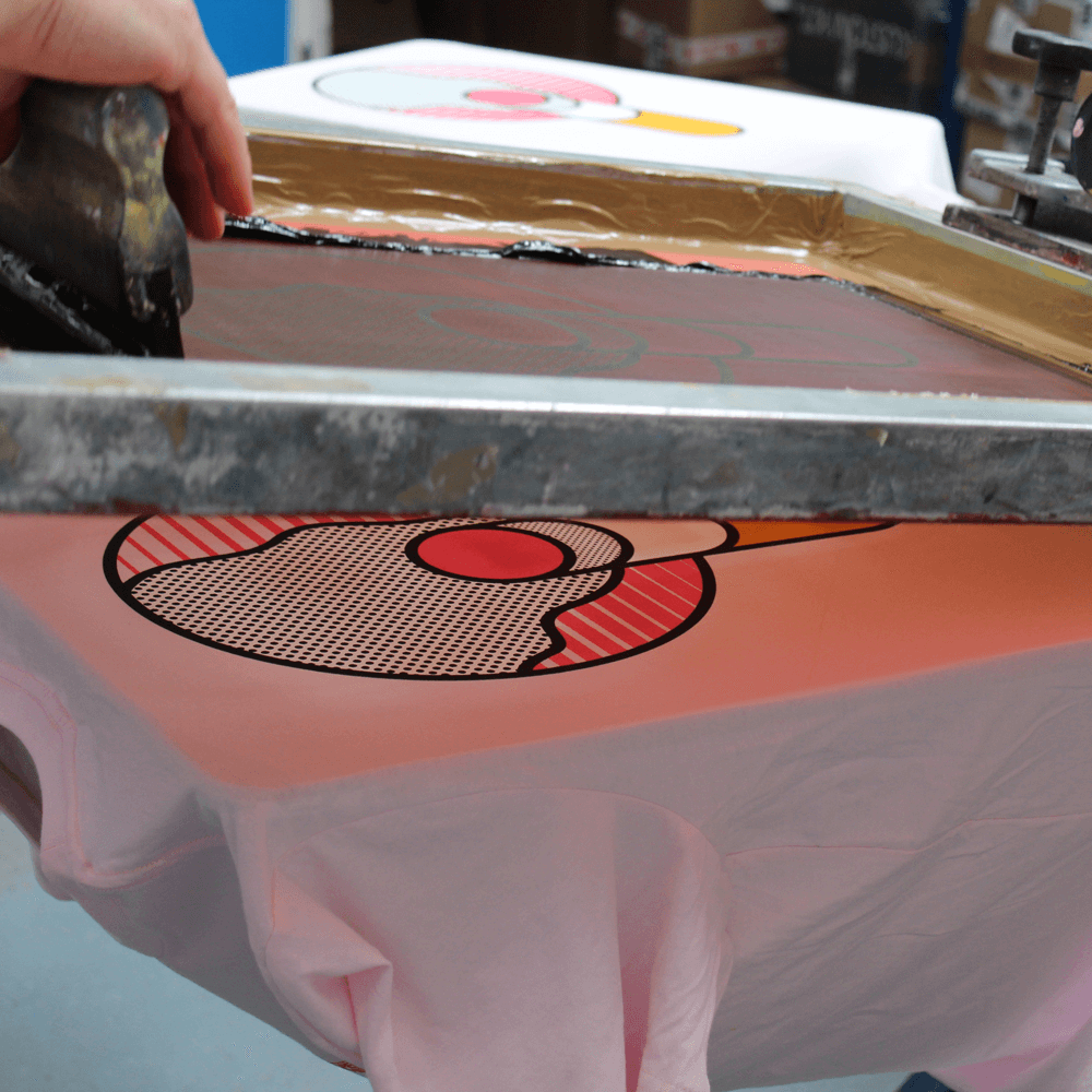 Screen printing by hand