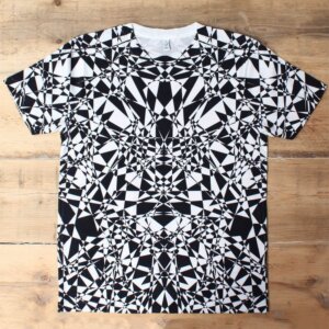 black and white geometric patter