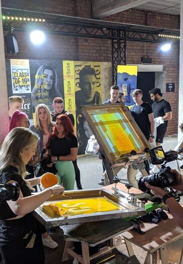 Live Print - Screen printing - Brand Engagement Activations