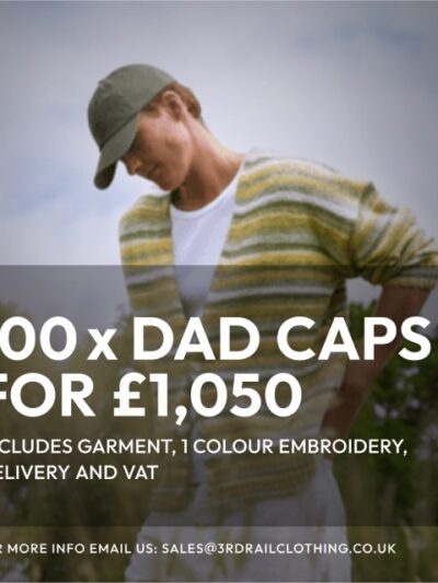 100 x Dad Caps With Embroidery