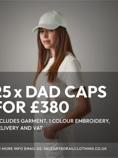 25 x Dad Caps With Embroidery