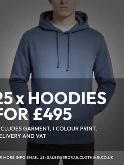 25 x Hoodies With a 1 Colour Screen Print