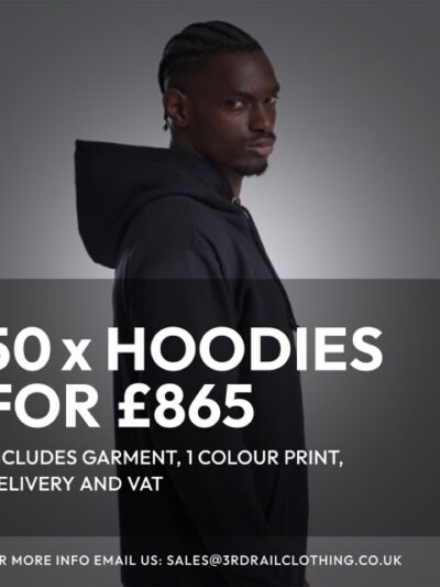 50 x Hoodies With a 1 Colour Screen Print