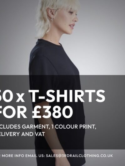50 x T-Shirts With A 1 Colour Screen Print