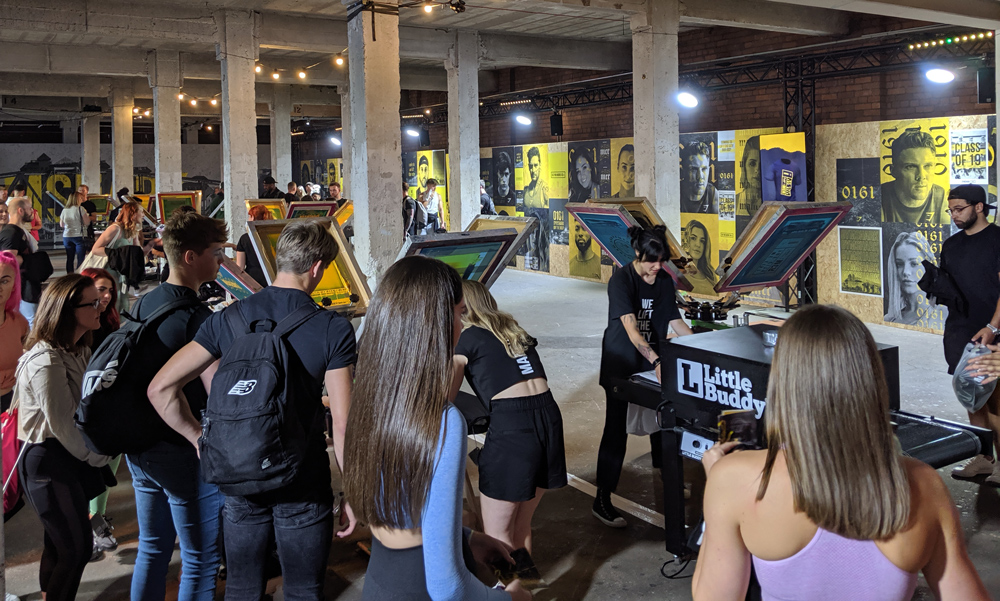 Gymshark Live Screen Printing Event
