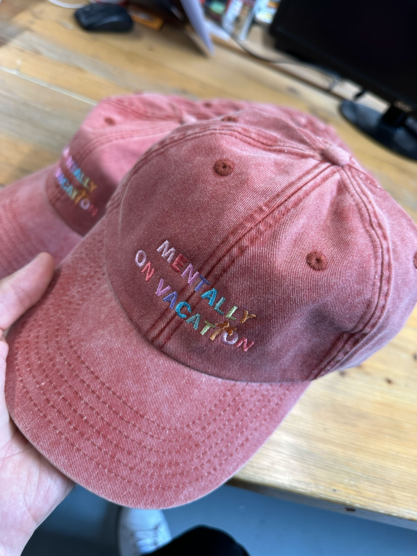 Cap Embroidery for Drinks Brand Trip