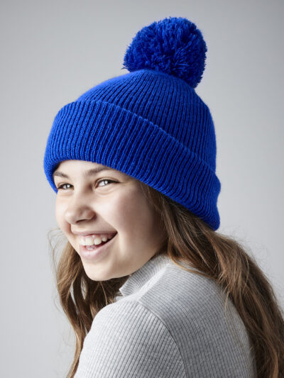 Beechfield Junior Reflective Bobble Beanie B406B