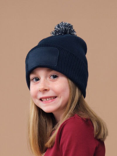Beechfield Kids Snowstar Patch Beanie B443B
