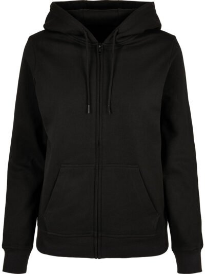 Build Your Brand Women’s Basic Zip Hoodie BB009