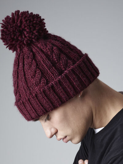 Beechfield Cable Knit Melange Beanie B480