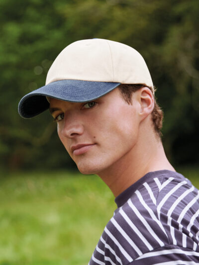 Beechfield Contrast Peak Low-profile Vintage Cap B673