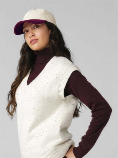 Beechfield Contrast Peak Corduroy Cap B690