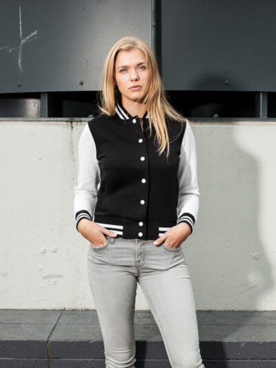 Build Your Brand Women's Sweat College Jacket BY027