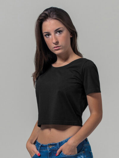 Build Your Brand Women’s Cropped Tee BY042