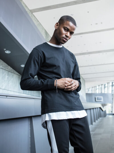 Build Your Brand Long Sleeve With Cuff Rib BY091