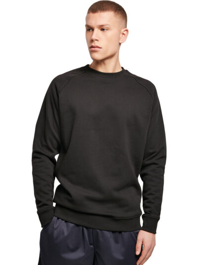 Build Your Brand Raglan Sweat Crew Neck BY094
