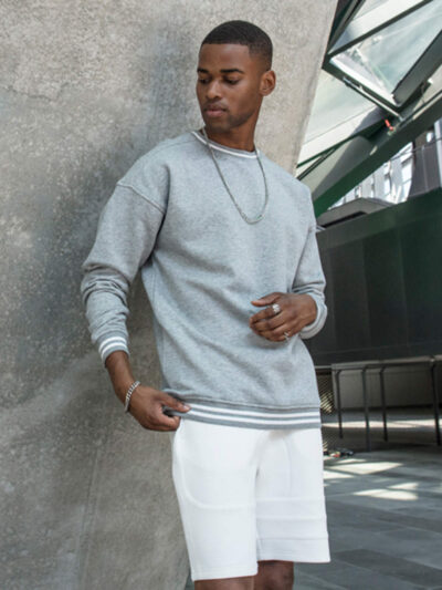 Build Your Brand College Sweat Crew BY104