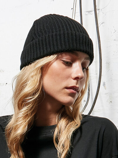 Build Your Brand Recycled Yarn Fisherman Beanie BY154
