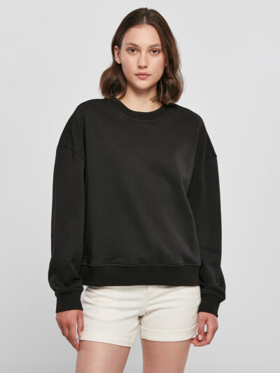 Build Your Brand Women’s Oversized Crew Neck Sweatshirt BY212