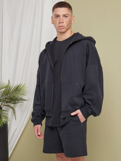 Build Your Brand 90s Zip Hoodie BY254