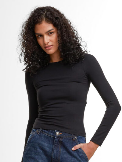 Build Your Brand Women’s Ultra Slim Long Sleeve BY446