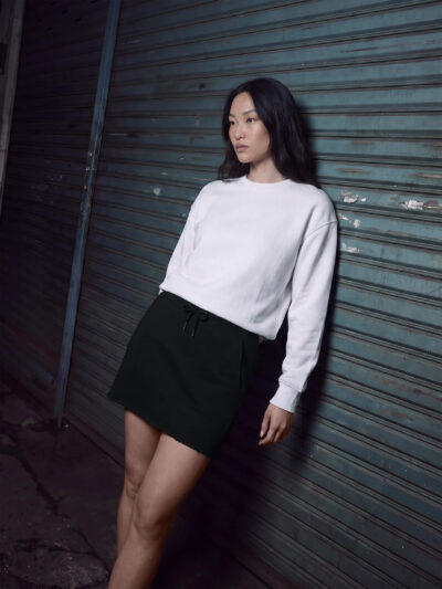 Earth Positive Raw Hem Skirt EP342