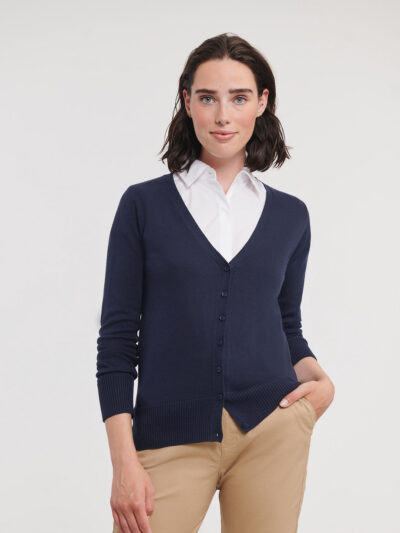 Russell Athletic Women’s V-neck Knitted Cardigan J715F