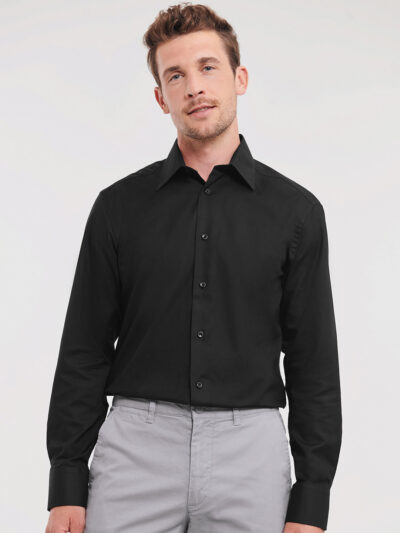 Russell Athletic Long Sleeve Easycare Tailored Oxford Shirt J922M