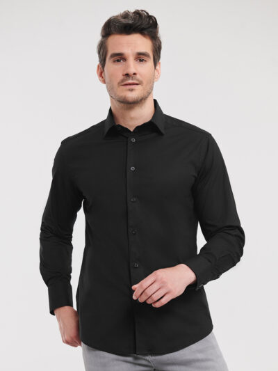 Russell Athletic Long Sleeve Easycare Fitted Shirt J946M