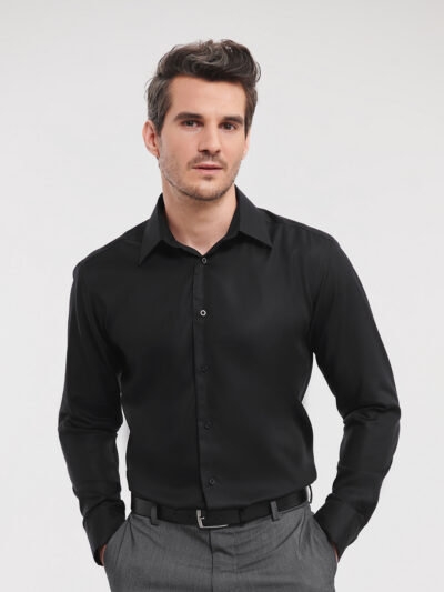 Russell Athletic Long Sleeve Tailored Ultimate Non-iron Shirt J958M