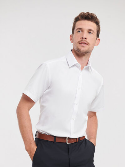 Russell Athletic Short Sleeve Herringbone Shirt J963M