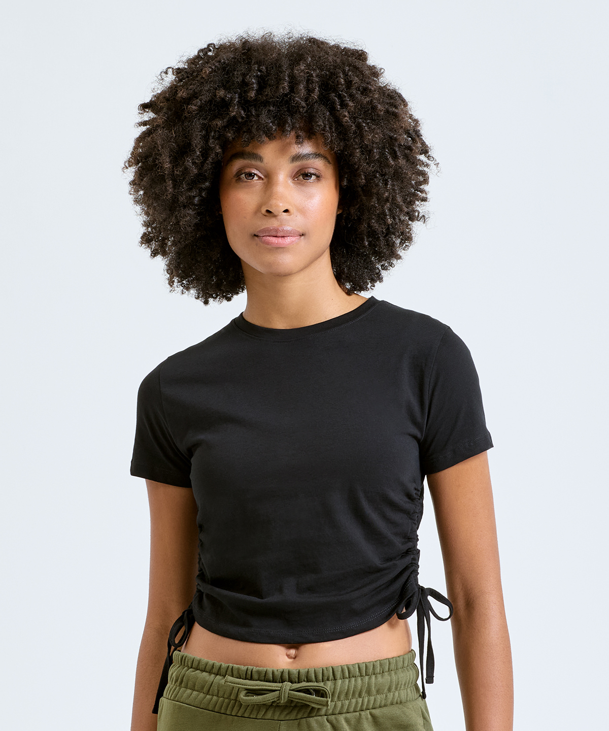 TriDri Women's Ruched Crop Top TR069
