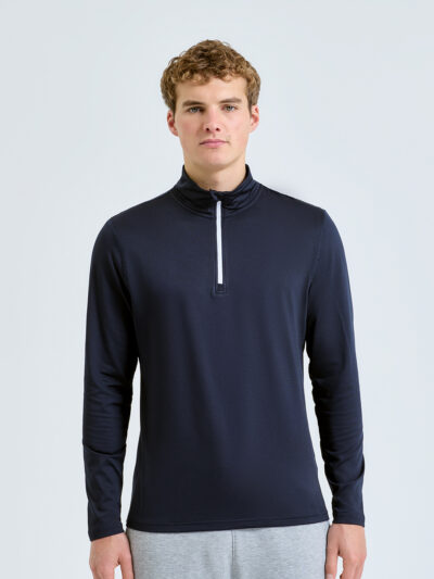 TriDri Men’s Recycled Long Sleeve Brushed Back ¼ Zip TR111
