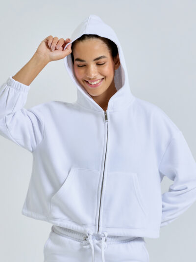 TriDri Women’s Recycled Cropped Oversize Full-zip Hoodie TR601