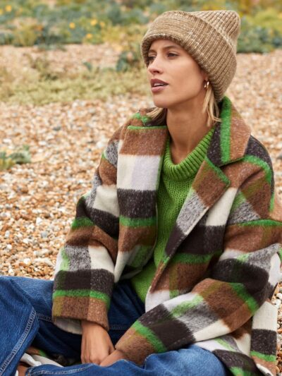 Beechfield Chunky Knit Reverse Patch Beanie B330R