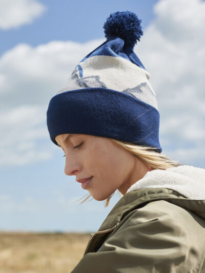 Beechfield Mountain Peaks Pom Pom Beanie B395R