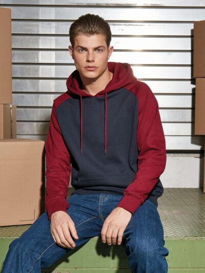 Build Your Brand Basic Raglan Hoodie BB005