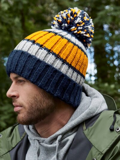 Beechfield Hygge Striped Beanie B392
