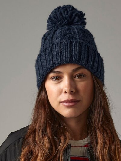 Beechfield Cable Knit Melange Beanie B480