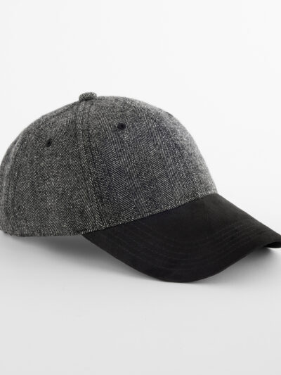 Beechfield Suede Peak Herringbone Cap B627