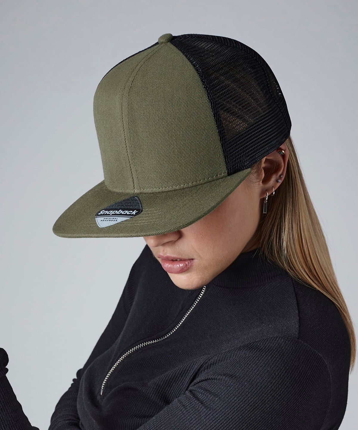 Beechfield Original Flat Peak 6-panel Trucker B664 - Image 2
