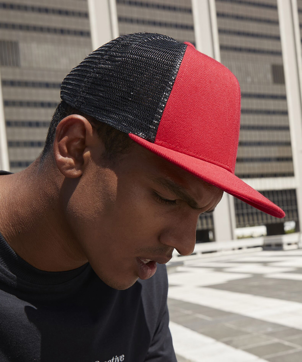 Beechfield Original Flat Peak 6-panel Trucker B664 - Image 4