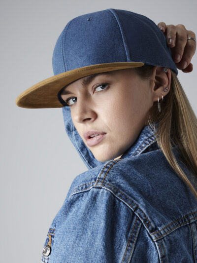 Beechfield Suede Peak Snapback B668
