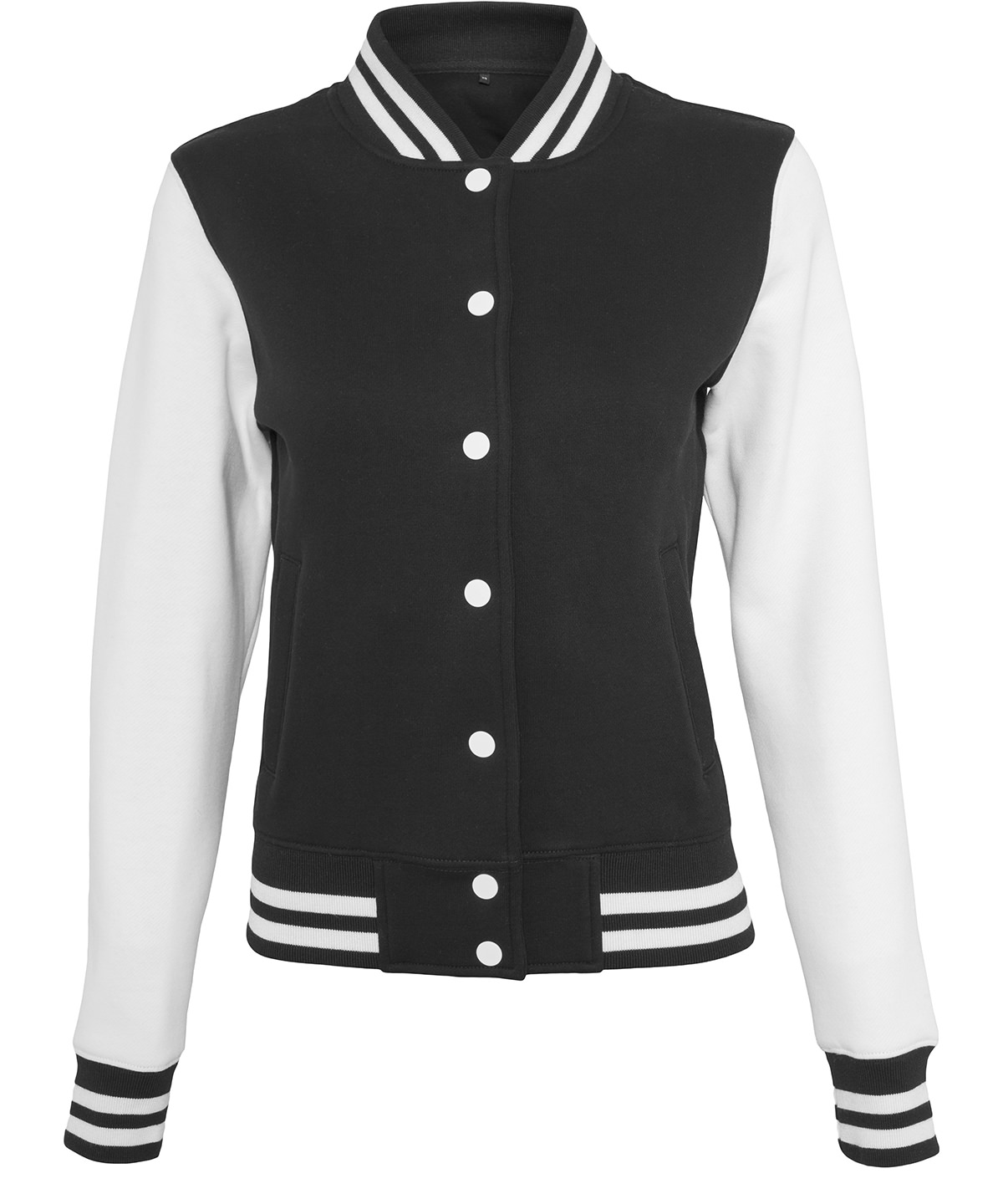 Build Your Brand Women's Sweat College Jacket BY027 - Image 4